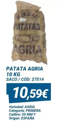 Oferta de Origen - Patata Agria por 10,59€ en Dialsur Cash & Carry