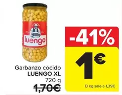 Oferta de Luengo Xl - Garbanzo Cocido por 1€ en Carrefour