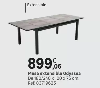 Oferta de Mesa Extensible Odyssea por 899,06€ en Leroy Merlin