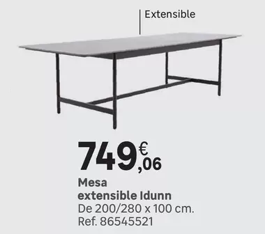 Oferta de Mesa Extensible Idundn por 749,06€ en Leroy Merlin