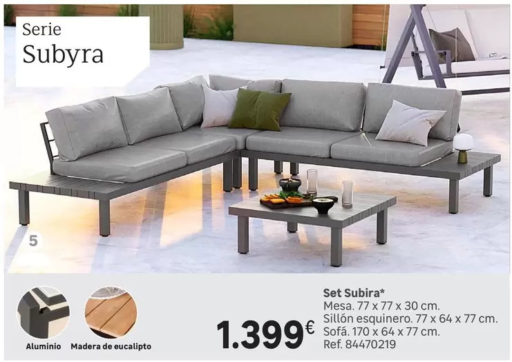 Oferta de Set Subyra por 1399€ en Leroy Merlin