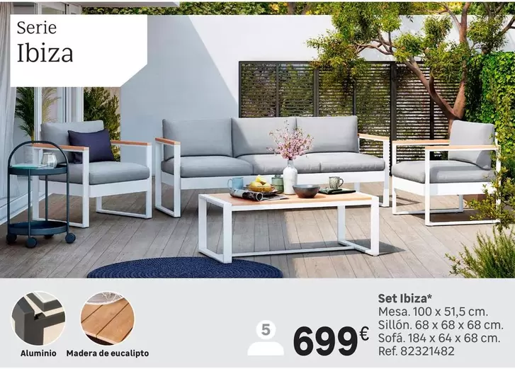 Oferta de Set Ibiza por 699€ en Leroy Merlin