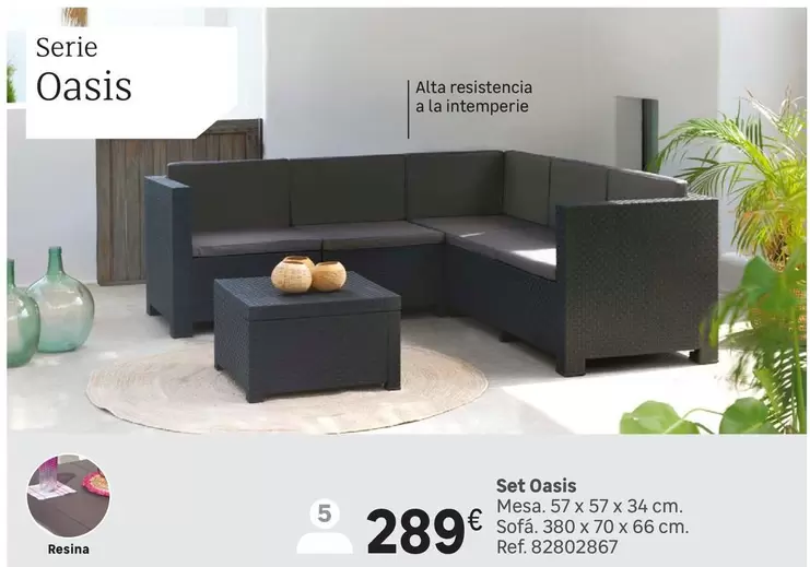 Oferta de Set Oasis por 289€ en Leroy Merlin