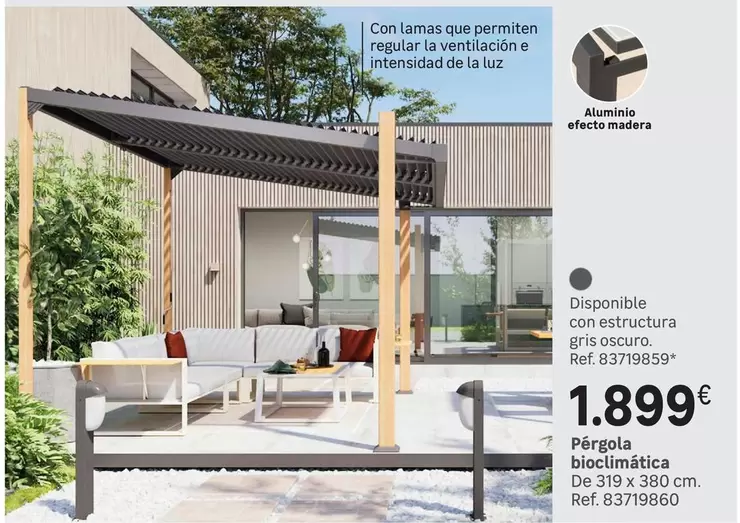 Oferta de Pérgola Bioclimatica por 1899€ en Leroy Merlin