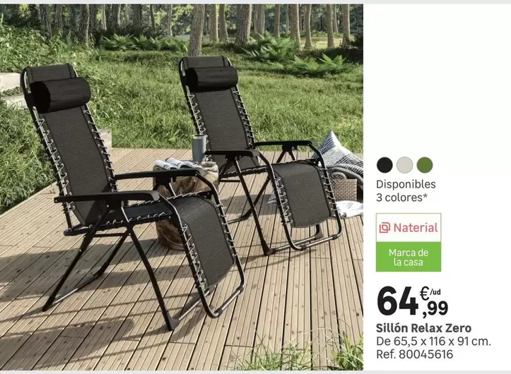 Oferta de Relax - Sillón  Zero por 64,99€ en Leroy Merlin