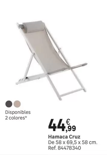 Oferta de Cruz - Hamaca por 44,99€ en Leroy Merlin