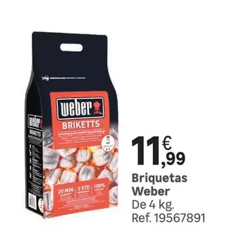 Oferta de Weber - Weber - Briquetas por 11,99€ en Leroy Merlin