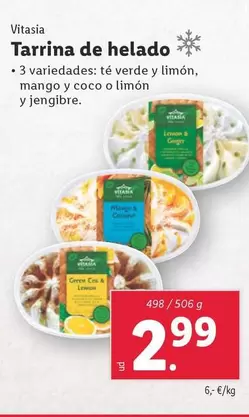 Oferta de Vitasia - Tarrina De Helado por 2,99€ en Lidl