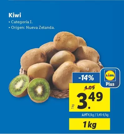 Oferta de Kiwi por 3,49€ en Lidl