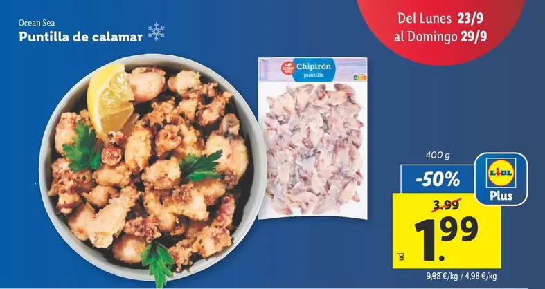 Oferta de Ocean Sea - Puntilla De Calamar por 1,99€ en Lidl