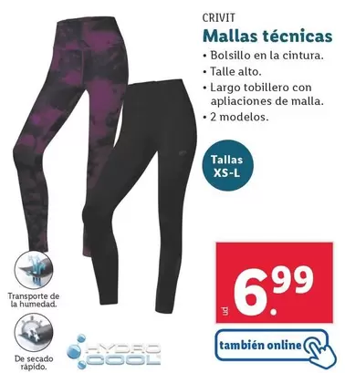 Oferta de Crivit - Mallas Técnicas por 6,99€ en Lidl