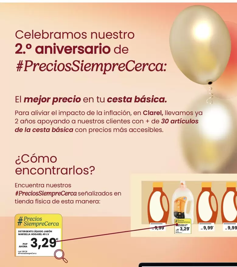 Oferta de Clarel - Celebramos Nuestro Aniversario De por 3,29€ en Clarel