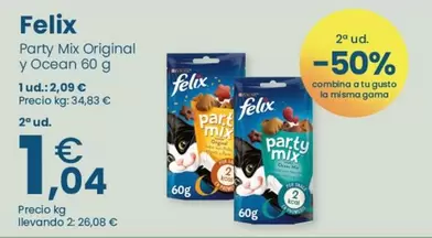 Oferta de Felix - Party Mix Original Y Ocean por 2,09€ en Clarel