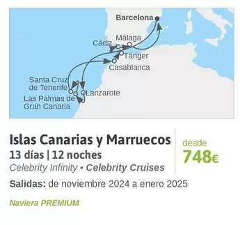 Oferta de Islas Canarias Y Marruecos por 748€ en Viajes El Corte Inglés