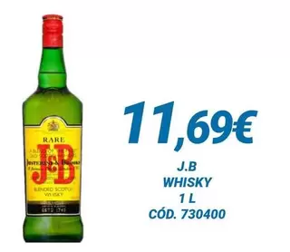 Oferta de Scotch - J.B - Whisky por 11,69€ en Dialsur Cash & Carry