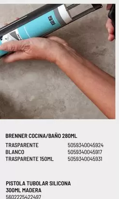 Oferta de Blanco - Brenner Cocina/bano 280ml Trasparente en Brico Depôt