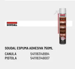 Oferta de Soudal -  Espuma Adhesiva en Brico Depôt