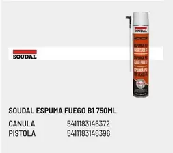 Oferta de Soudal - Espuma Fuego B1 en Brico Depôt