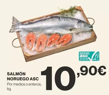 Oferta de Salmón Noruego Asc por 10,9€ en Supercor