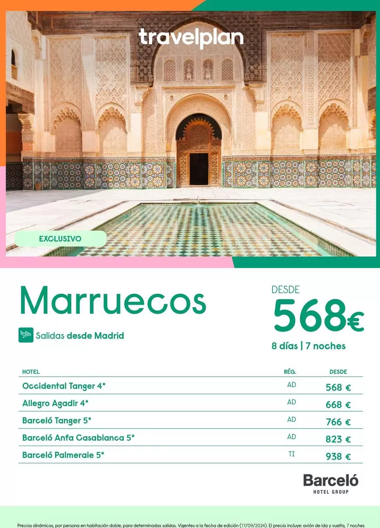 Oferta de Travelplan - Marruecos por 568€ en Travelplan