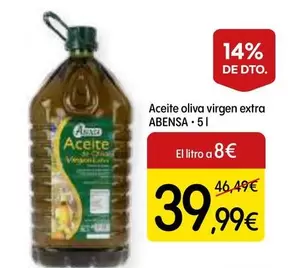 Oferta de Abensa - Aceite Oliva Virgen Extra por 39,99€ en Dialprix