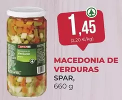 Oferta de Spar - Macedonia De Verduras por 1,45€ en SPAR Gran Canaria