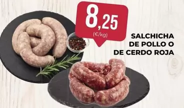 Oferta de Salchicha De Pollo O De Cerdo Roja por 8,25€ en SPAR Gran Canaria