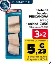 Oferta de Pescanova - Filete De Bacalao en Carrefour