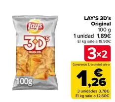 Oferta de Lay's - 3d's Original en Carrefour