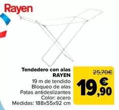 Oferta de Rayen - Tendedero Con Alas en Carrefour