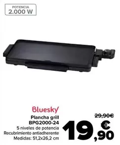 Oferta de Bluesky - Plancha Grill BPG2000-24 en Carrefour