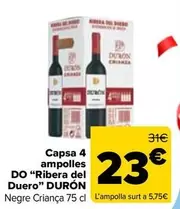 Oferta de Durón - Caja 4 Botellas D.O. "Ribera Del Duero" en Carrefour