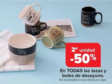 Oferta de En Todas Las Tazas Y Boles De Desayuno en Carrefour