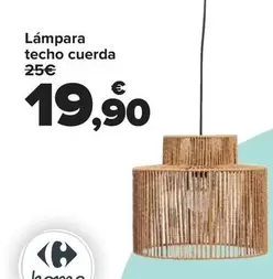 Oferta de Carrefour Home - Lámpara De Techo por 19,9€ en Carrefour