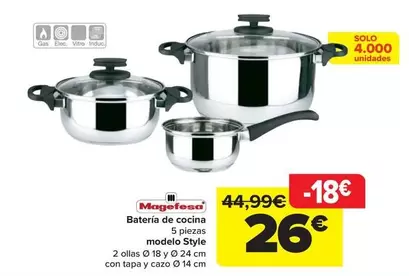 Oferta de Magefesa - Bateria De Cocina por 26€ en Carrefour