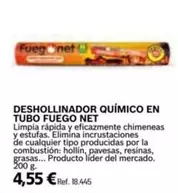 Oferta de Fuego Net - Deshollinador Químico En Tubo  por 4,55€ en Coferdroza