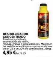 Oferta de Deshollinador Concentrado por 4,95€ en Coferdroza