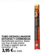 Oferta de Tubo Deshollinador Estufas Y Chimeneas por 3,95€ en Coferdroza