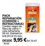 Oferta de Fuegonet - Pack Reparación (Cordón + Refractaria) por 9,95€ en Coferdroza