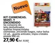 Oferta de PQS - Kit Chimeneas. Mant. Y Encendido por 27,9€ en Coferdroza