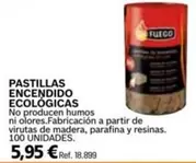 Oferta de Pastillas Encendido Ecológicas por 5,95€ en Coferdroza