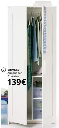 Oferta de Brimnes - Armario Con 2 Puertas por 139€ en IKEA