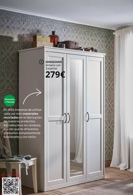 Oferta de Songesand - Armarios Con 3 Puertas por 279€ en IKEA