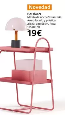 Oferta de Hattasen - Mesita De Noche/estantería por 19€ en IKEA