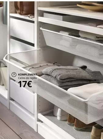 Oferta de Komplement - Cesto De Rejilla por 17€ en IKEA