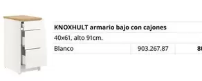 Oferta de Blanco - KnoxHult - Armario Bajo Con Cajones en IKEA