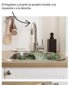 Oferta de El Grifo - El Fregadero Y  Se Pueden Instalar A La Izquierda O A La Derecha en IKEA