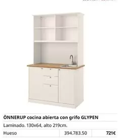 Oferta de Glypen - Onnerup Cocina Abierta Con Grifo por 721€ en IKEA