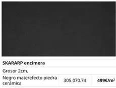 Oferta de Skararp - Encimera por 499€ en IKEA