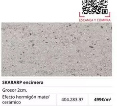 Oferta de Skararp - Encimera por 499€ en IKEA